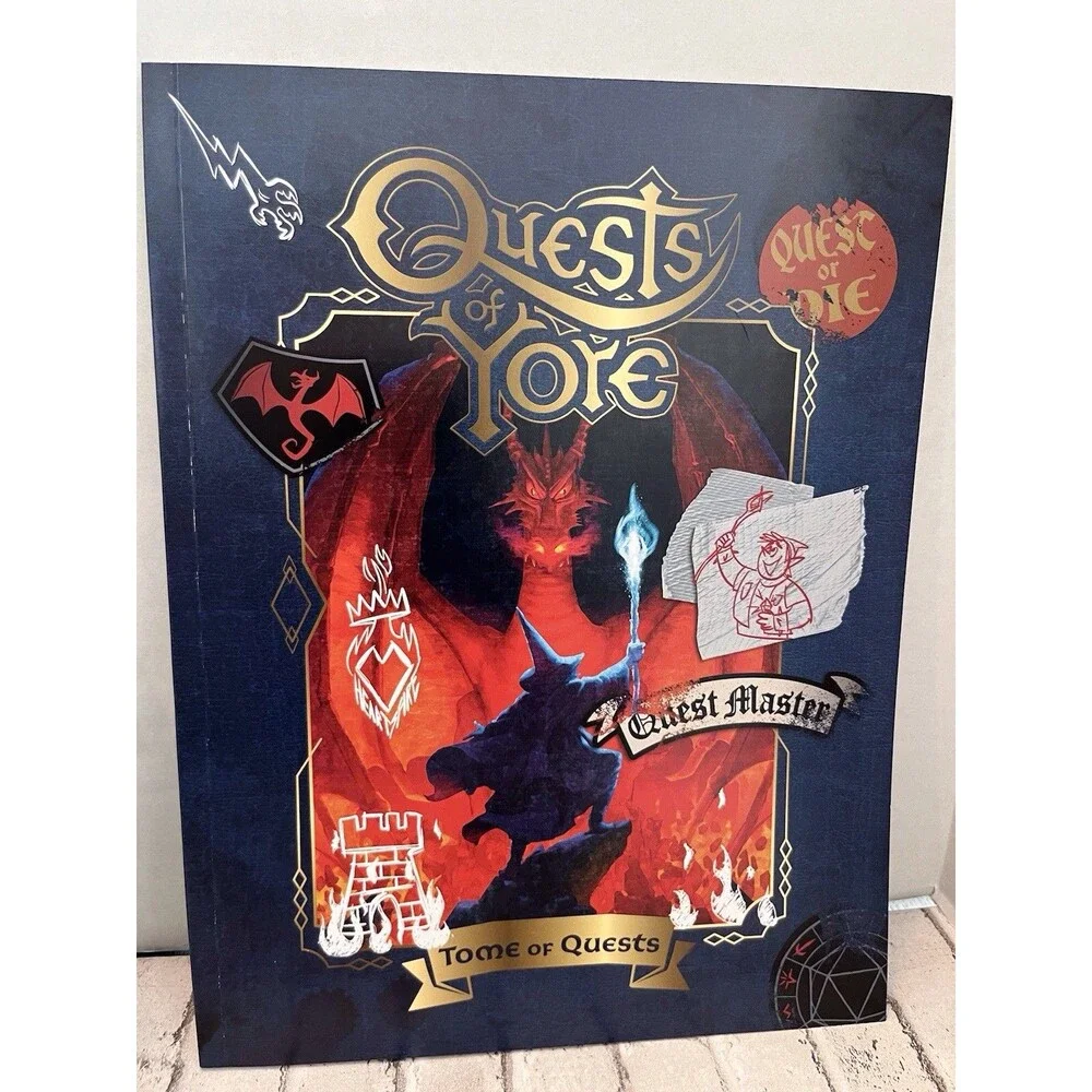 Disney Pixar Onward Quest of Yore Role Playing Board Game Barley’s Edition